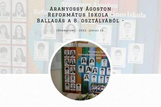  Ballagás. 8. osztályos tanulók búcsúztatása (Ótemplom) - MyAlbum